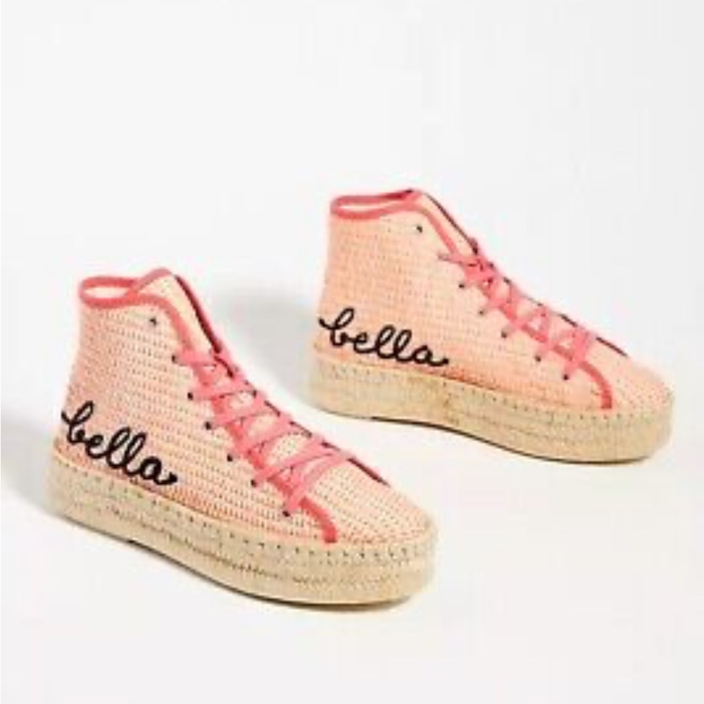 Anthropologie Woven Espadrille High Top
